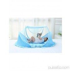 Arzil Baby Infant Portable Folding Travel Bed Crib Canopy Mosquito Net Tent Portable Baby Cots Crib Sleeper Bed with One Pillow